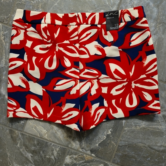I.N.C. skort~red, white & blue. Women's size 12. Regular fit. - Picture 3 of 4
